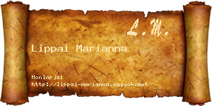 Lippai Marianna névjegykártya